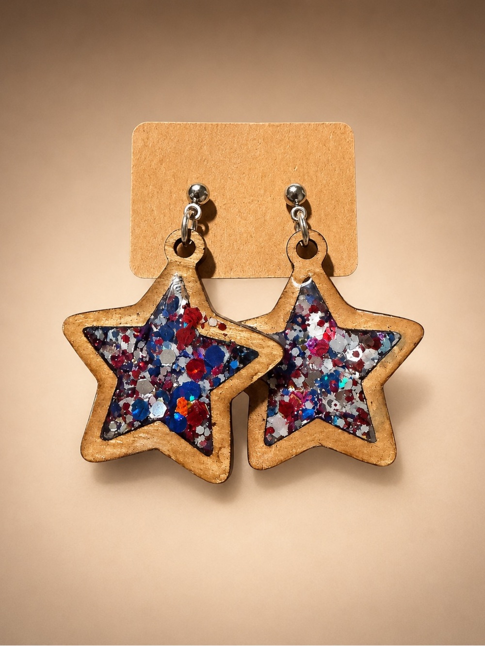 Star Glitter Drop Earrings - Multicolor
Americana summer vibes popsicles